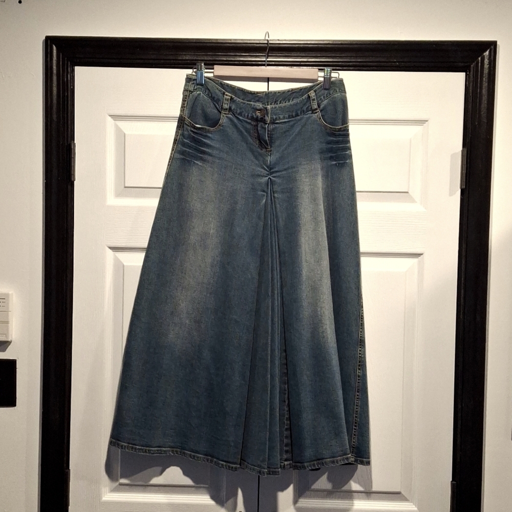 INC International Concepts Long Denim Skirt